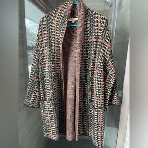 Lovestitch Black and Red Patterned Jacket